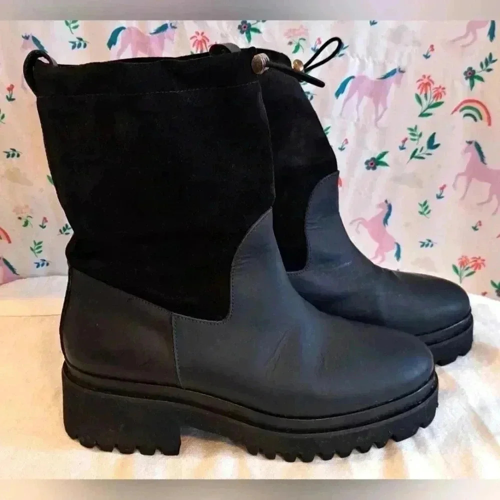 Freda Salvador Black Ankle Boots